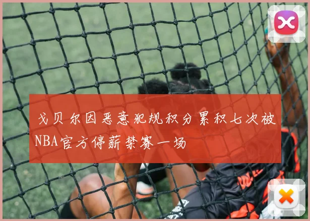戈贝尔因恶意犯规积分累积七次被NBA官方停薪禁赛一场